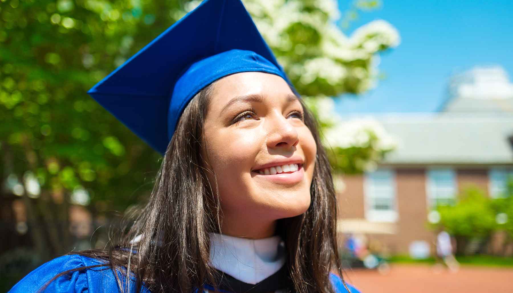 Smiling graduate