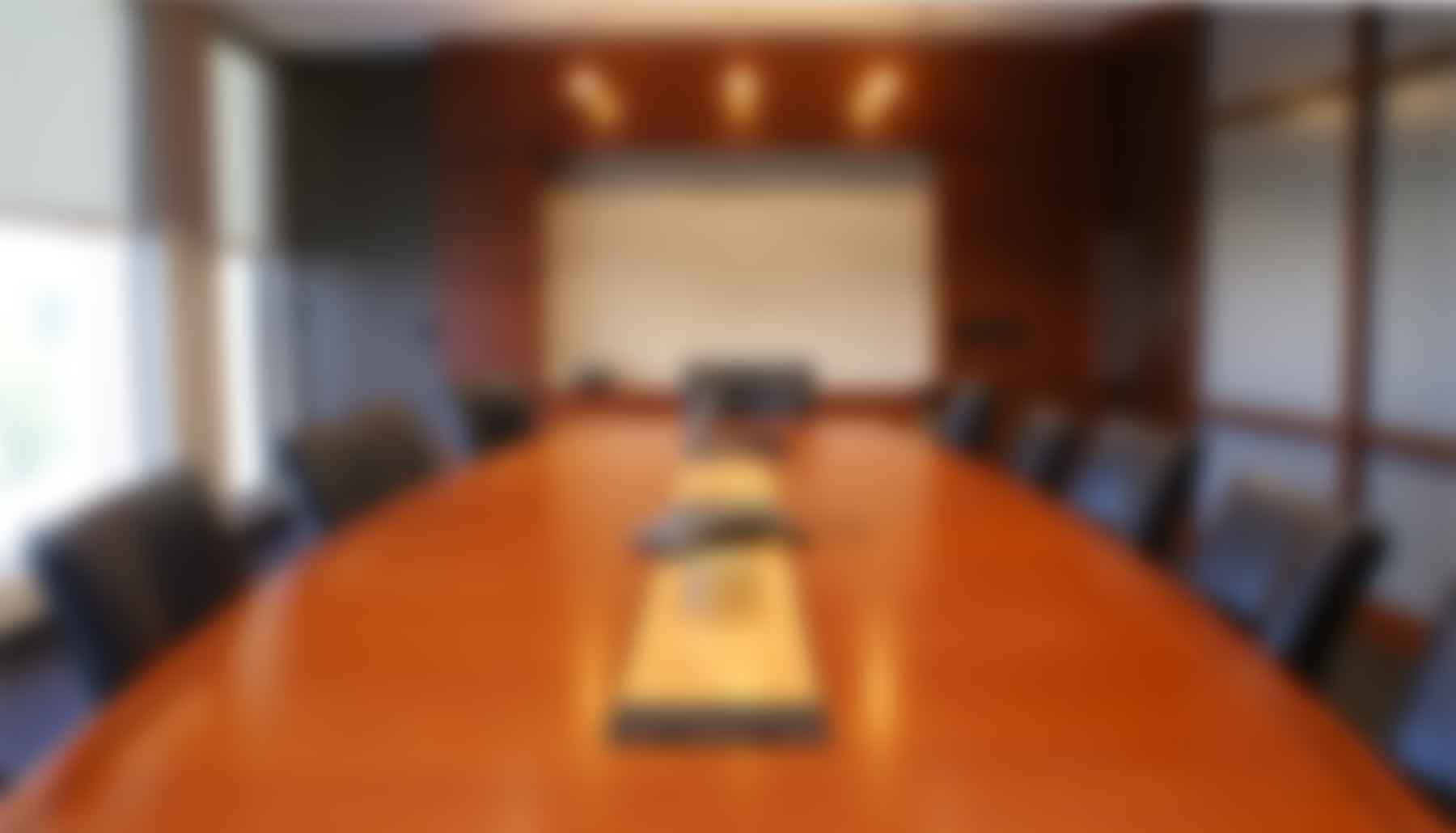 Empty board room