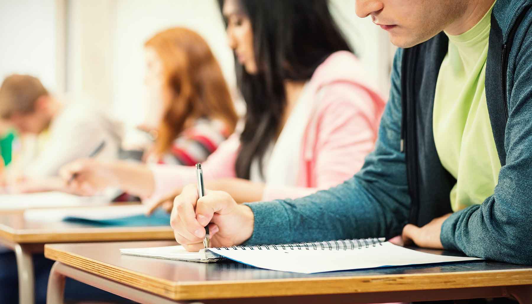 Students in a classroom